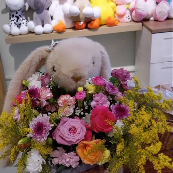 Peluş Tavşanlı Buket · ForYou Flowers